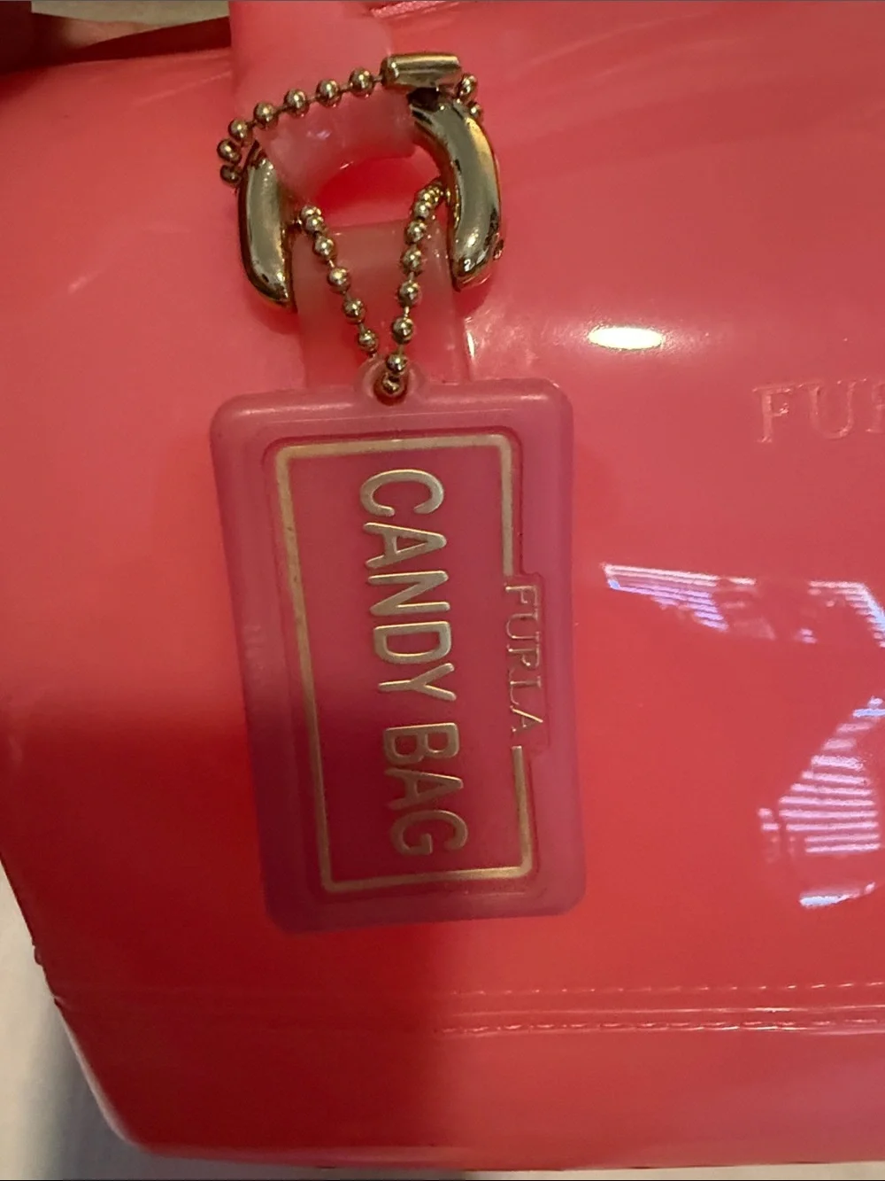Furla Jelly Special Edition Candy Bag Satchel with Furla Lock & Dust Bag